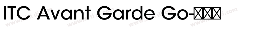 ITC Avant Garde Go字体转换